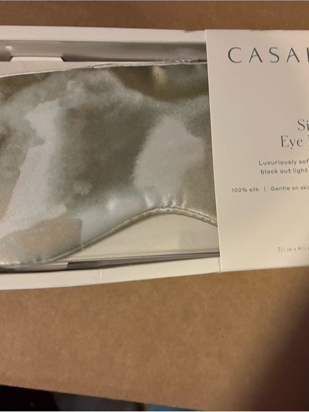 Silk Eyemask Blush Watercolor - Casaluna